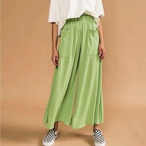 DRESSED IN LALA

Easy Breezy Wide Leg Pants in Pistachio